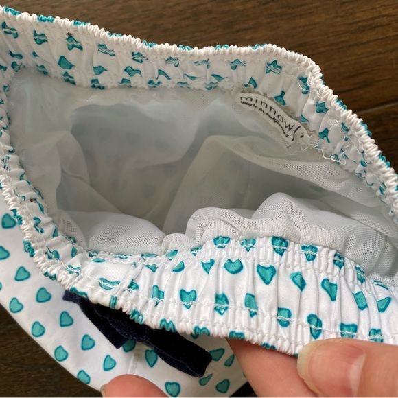 Minnow swim Roller Rabbit heart swim shorts 6-12 size 1 EUC - Picture 4 of 4